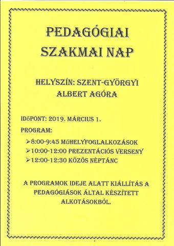 Pedagógiai szakmai nap 2019