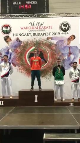 Hajagos Norbert karate európabajnok