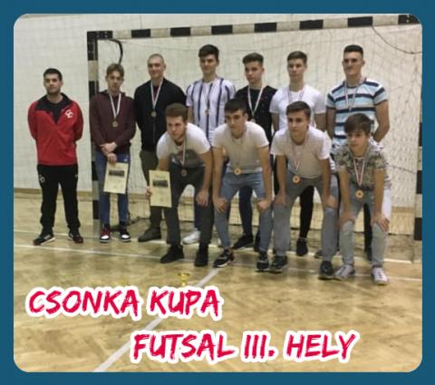 Csonka Kupa - Fiú futsal III. hely