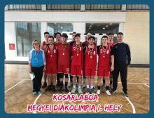 Kosárlabda diákolimpia - megyei I. hely